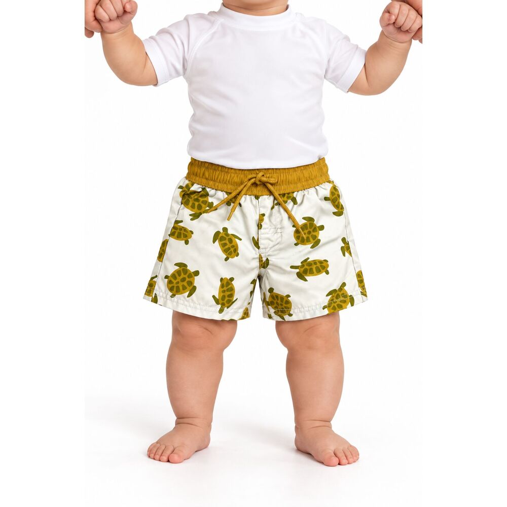🔥 5 for $30 🔥 Gymboree Baby Boys Turtle Print Swim Trunks | Size 3–6 Months